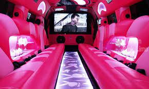 Pink Color Limousine